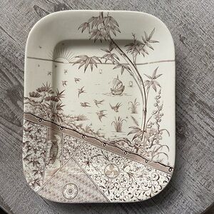 Gildea & Walker Platter Melbourne Pattern
Antique Swallows Bamboo Owl Boat Sun